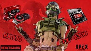 Apex Legends - AMD FX 6300 + RX 570 4GB / @1080p 60fps Benchmark Gameplay