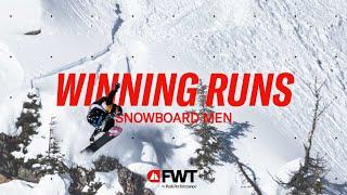 Best Snowboard Men Winning Runs | FWT Highlights 2024