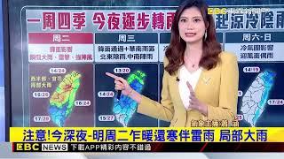 【蕭涵氣象】本周如四季 雷雨報到全台變天 濕冷時間曝@newsebc