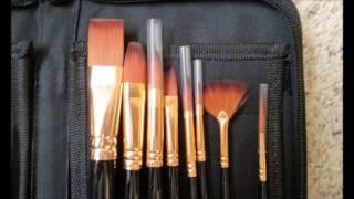 Craftamo Art Brushes Review - 15 Artist Brushes With Canvas Case / Pop Up Stand (Customer Review)