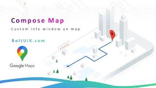 Custom info window on map marker clicks in Android using Jetpack Compose