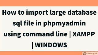 How do I import an SQL file using the command line in MySQL