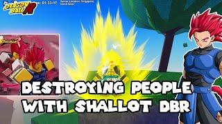 DESTROYING PEOPLE WITH SHALLOT IN DBR ROBLOX