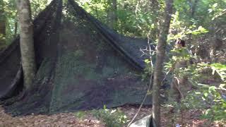 Radar scattering camo netting