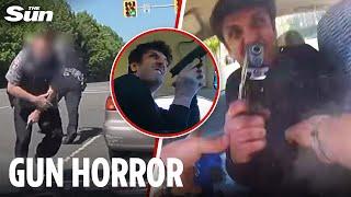Driver pulls gun & shoots cops at point blank range after Taliban rant