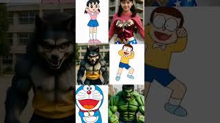 Doraemon Real Life: Nobita, Doraemon, Shizuka, Suneo, Jaian #shorts #doraemon