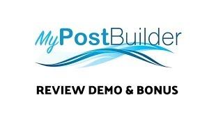 MyPostBuilder Review Demo || My Post Builder Review Demo || Create Viral Content For Websites