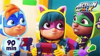  TRAPPED IN THE GAME  | Action Pack | Cartoon Adventures for Kids