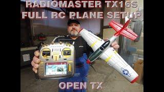 FULL SIMPLE SETUP ONE VIDEO RadioMaster TX16S Max open TX & Eachine P51D Mustang RC plane