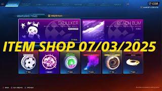 Rocket League item shop today 07/03/2025 - BEACH BUM black market and SKULLER TW black market