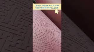 Production process of emboss faux leather China factory