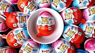 Yummy kinder surprise egg toys opening - A lot of kinder joy chocolate ASMR - part - 165