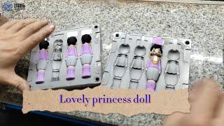 PVC rubber prince doll molding machine,3D doll keychain toys press machine