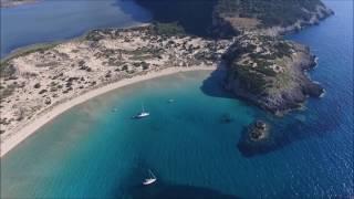 Voidokoilia and Xrisi akti beach, Messinia, Greece