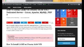 How To Install LAMP on Ubuntu 16.04 VPS