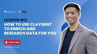 Clay.com Tutorial #3 - Enrich & Research Data with Claygent