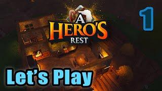 Let's Play - A Hero's Rest: An RPG Town Simulator - Tycoon - Base Builder  (Full Gameplay)