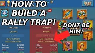 HOW TO BUILD A BEAST RALLY TRAP! LETS GO OVER EVERYTHING YOU WILL NEED! Lords mobile Rally trap.