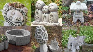 Cement Art Concrete ideas | cement art and craft ideas