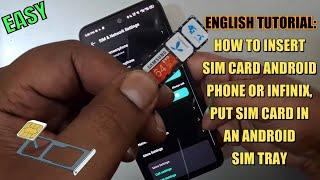 How To Insert SIM Card In Android Or Infinix Phone || Put Sim Card & SD Card In An Android Sim Tray