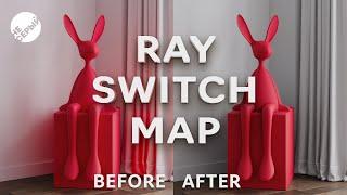 CORONA RAY SWITCH MAP / Как убрать цвет в отражениях