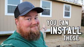 Vinyl Window Install, Exterior Trim & More! // DIY Workshop Build