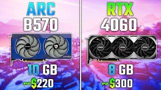 INTEL ARC B570 vs RTX 4060 | Test in 7 Games