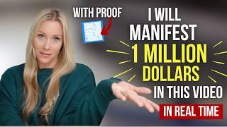 Watch me manifest 1 million dollars....with proof! | Ultimate Manifestation Experiment, Real Results