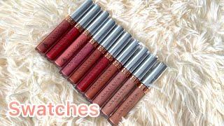 Anastasia Beverly Hills liquid lipstick matte swathes 10 shades