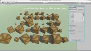 Randomize Transforms - Unity Editor Extension | Set random rotation and scale of objects easily