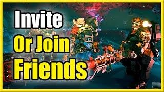 How to INVITE Friends or JOIN TEAM in Deep Rock Galactic PS4, PS5 Xbox PC