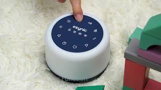 eSynic White Noise Machine Baby Rechargeable Baby Sound Machine for Sleeping