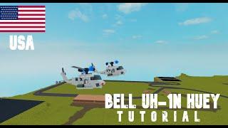 Bell UH-1N Huey us helicopter Roblox plane crazy tutorial