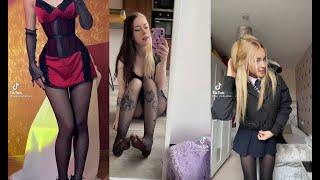 Top 10 nylon pantyhose TikTok Girls Compilation #181