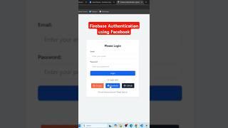 Firebase Authentication using Facebook #firebase #tutorial #reactjs