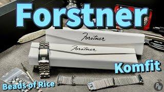 Forstner Bracelets — Quality Vintage Inspired Straps — Komfit & Beads of Rice — Omega & NASA Approve