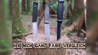 Outdoor Messertest: Fällkniven F1 vs Mora Garberg vs UG Tools Tiny Droppoint. Nicht ganz fairer Test