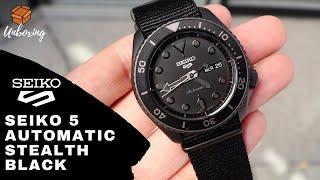 UNBOXING 2020 SEIKO 5 AUTOMATIC STEALTH BLACK SRPD79K1