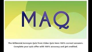 The Millennial Acronym Quiz 100 % Corect Answers QuizDiva