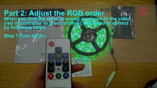 BTF-LIGHTING Tutorial: How to use 14 Keys Wireless RF Controller Usage with WS2812B Strip(DC5V 10A)