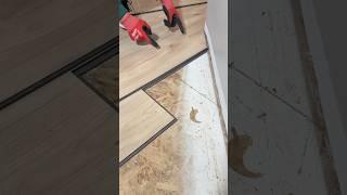 How to cut and place vinyl plank | Floors #diy #tips