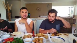 My nephews trying Blair's mega death chilli sauce