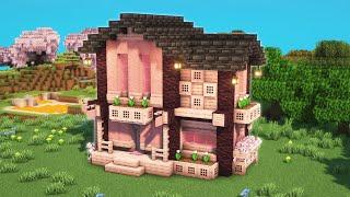 Minecraft Ultimate Cherry House Tutorial️