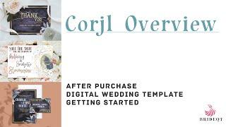 Getting Started | Corjl Overview | BrideQT Etsy Wedding Digital Template Shop