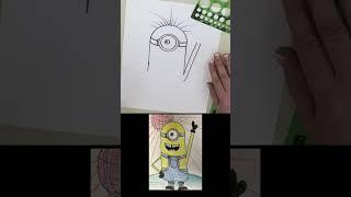 #1 Eyed Minion  #how to Draw #Shorts