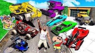 Shinchan Became Riches Persian in GTA 5 | Shinchan Collecting Amazing Super Car in GTA 5 [Hindi]