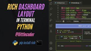 "Rich" Colorful Dashboard Layout in Shell/Terminal with Python