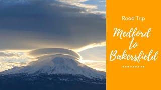 Road Trip: Medford, Oregon to Bakersfield California!!  Beautiful Mt. Shasta!!