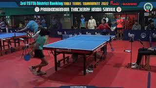 SF U13 Girls | Myraa Sangelkar Vs Divyanshi Bhowmick | 3rd TSTTA DISTRICT RANKING TT TOURNAMENT 2022