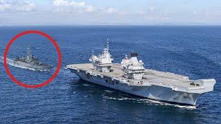 A SPY Ship FOLLOWS Royal Navy Aircraft Carrier, Then THIS Happened...